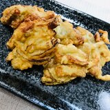 揚げ焼きで簡単＊しらすとちくわのかき揚げ